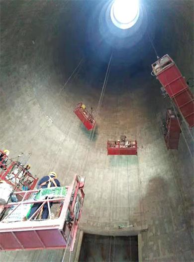 煙囪內(nèi)壁玻璃鱗片防腐